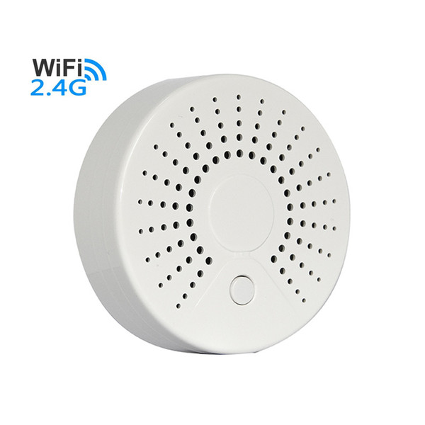 WiFi Wireless Smoke Detector Alarm Sensor High Temperature Alarm Battery Powered APP push Notification Alerts