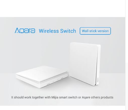 original Xiaomi Aqara Mijia Smart home Light Control Single Fire wire ZigBee Wireless Key Wall Switch Via Smartphone APP Remote