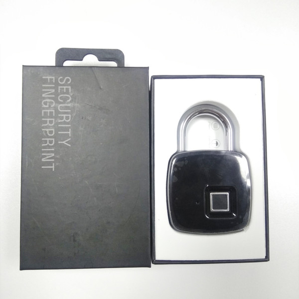 New Smart Fingerprint Lock Portable Security Padlock Waterproof Anti-theft Padlock for Golf bag Suitcase Gym Locker Cupboard Drawer Door