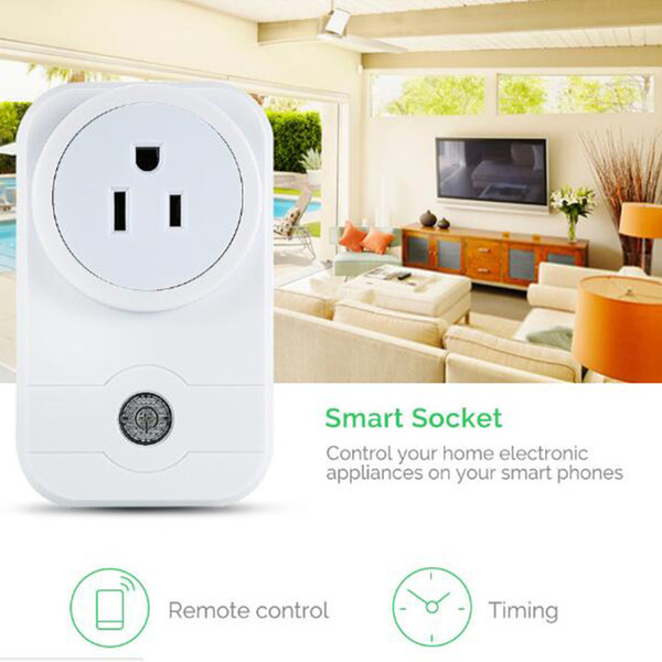 Portable Strip Adapter Mini Smart Wifi Socket Remote Control Intelligent Smart plug Device EU UK US Plug With CE FCC RoHS