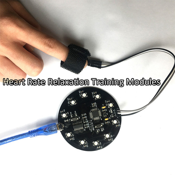 Heart Rate Sensor Relaxation Training Modules Meditation Trainer HRV Monitoring with Pulse Sensor for Arduino Development