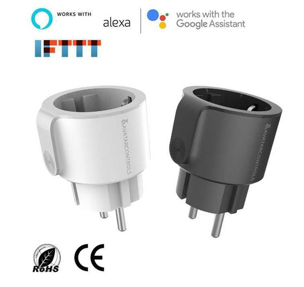 Mini Wifi Smart Plug Socket EU Standard Support Alexa Google Voice Control Timing Function and Remote Control Wifi Smart Socket