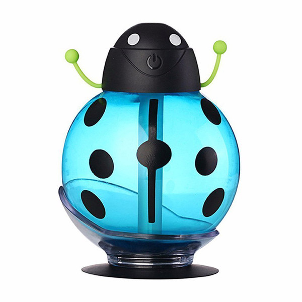 USB Portable Ultrasonic Beetle Humidifier Air Purifier Nebulizer DC 5V ABS Bottle Lamp LED Home night light Office Car Humidifier