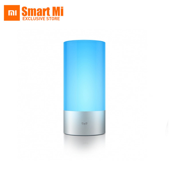 Wholesale-2016 Original Xiaomi Yeelight Smart Night Lights Indoor Bed Bedside Lamp 16 Million RGB Lights Touch Control Bluetooth For Phone