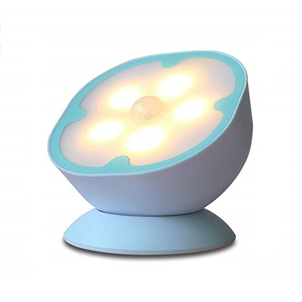 Human Body Induction Lamp 360 Degree Rotation No Dead Angle Lighting Mini Night Light USB Rechargable