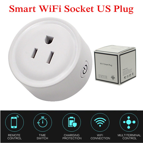 Mini Smart Wifi Wireless Socket Plug Adapter Remote Timer Control Power Strip Timing Switch for Smart Home Automation Electronic System