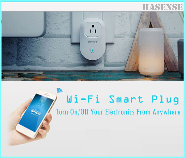 Wi-Fi Smart Plug Remote Switched Outlet with Home Automation App for iPhone and Android Phone, Control Lights & Appliances From Anywhere