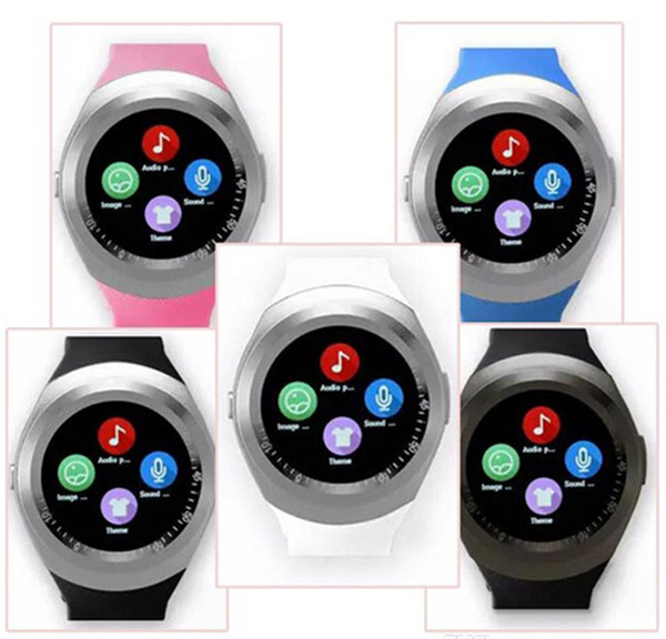 Y1 Smart Watches Latest Round Touch Screen Round Face Smartwatch Phone with SIM Card Slot smart watch for IOS Android