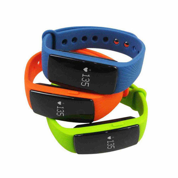 Hot ID107 Bluetooth 4.0 Smart Bracelet smart band Heart Rate Monitor Wristband Fitness Tracker for Android iOS Smartphone