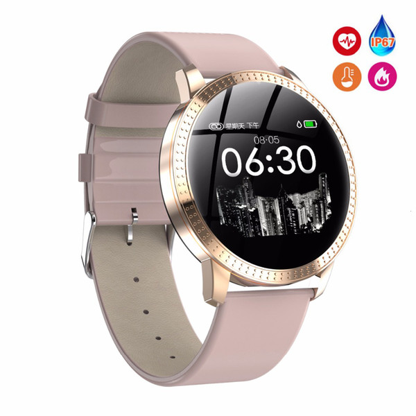 Female Fitness Smart Watch Women Running Reloj Heart Rate Monitor Bluetooth Pedometer Touch Intelligent Sports Watch for Running T191015