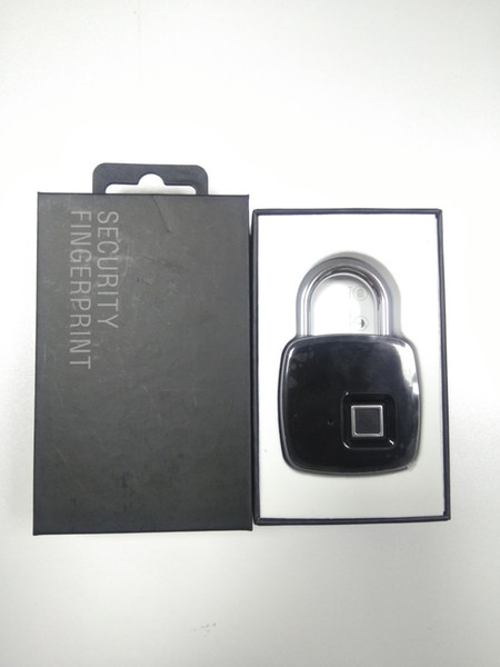 New Smart Fingerprint Lock Portable Security Padlock Waterproof Anti-theft Padlock for Golf bag Suitcase Gym Locker Cupboard Drawer Door