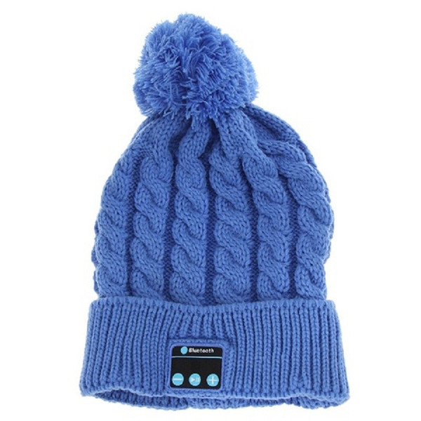 Women Winter Warm Wireless Sport Bluetooth Headset Smart Cap Headphone Speaker Soft Warming Bluetooth Beanie Hat For Smartphone