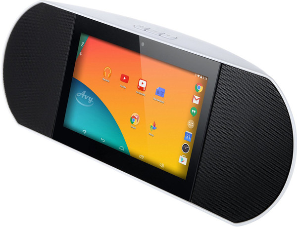 Wireless Smart Speaker WiFi Internet Radio Powered By Android 4.4 Kitkat with Built-in 7 Inch Quad Core Tablet and Google Play