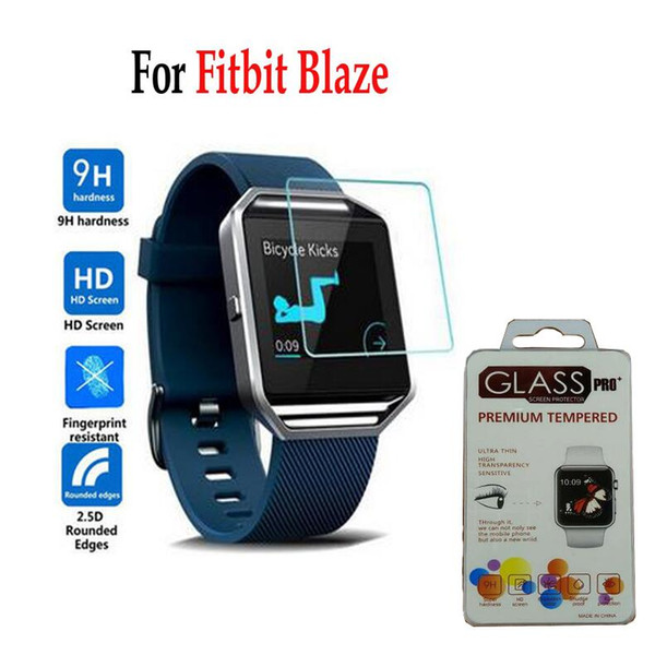 With retail box For Fitbit Blaze Smart Watch Luxury Screen Protector 0.3mm 2.5D 9H Premium Tempered Glass Film Explosion-proof Glass