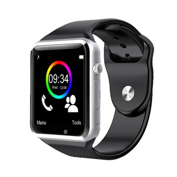 Smart Watch A1 Clock Sync Notifier Support for Android Samsung and IOS Apple iphone Smartphone can record the sleep state with free ship DHL