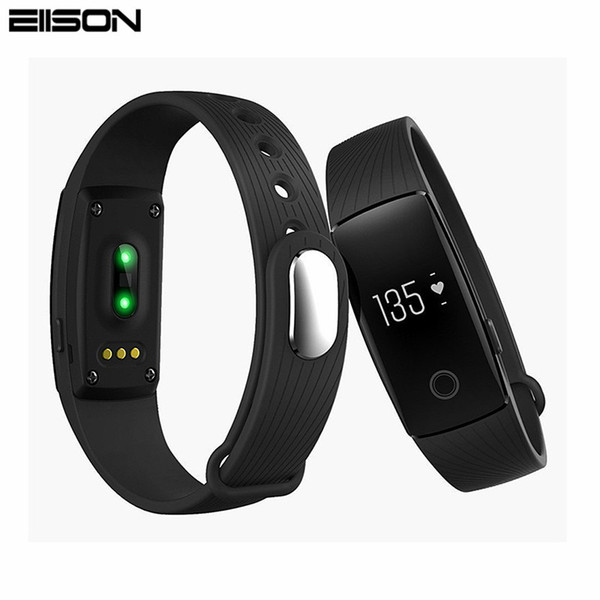 ID107 Bluetooth Fitness Bracelet Heart Rate Monitor Smart Band Activity Tracker Wristband for iOS Android pk fitbits mi band 2 For Christmas