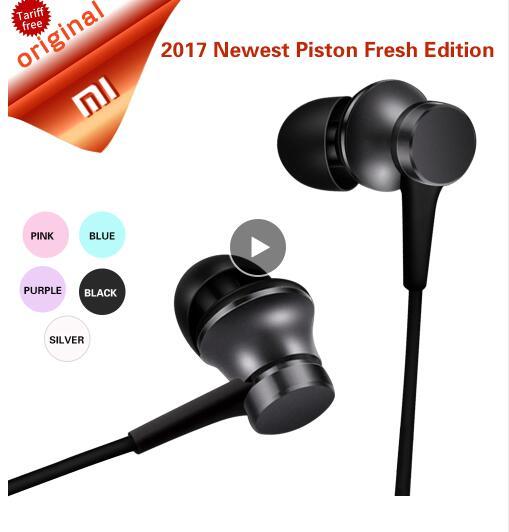 Original Xiaomi Mi Piston Earphone Newest Xiaomi Fresh Edition Basic Version Earphone In Stock with Mic for Samsung for Xiaomi