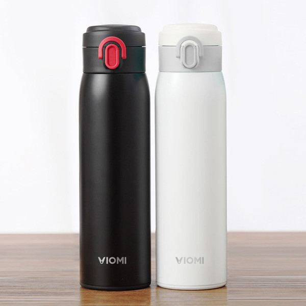 Original Xiaomi mi Mijia VIOMI Stainless Steel Vacuum 24 Hours Flask Water Smart Bottle Thermos Single Hand ON