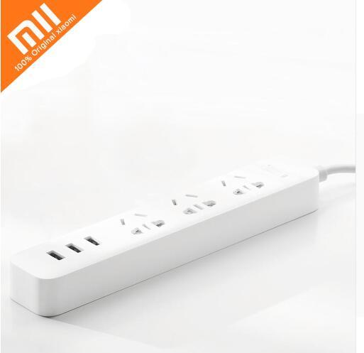 Original Xiaomi Smart Home Electronic Power Strip Socket Fast Charging 3 USB + 3 Sockets Standard Plug Interface Extension EU US