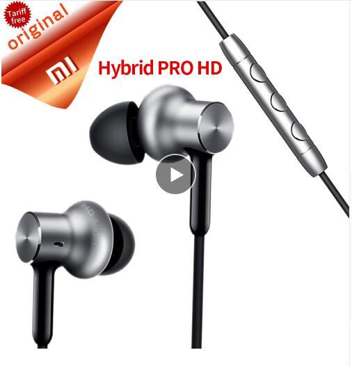 Original Xiaomi Mi In-Ear Hybrid Pro HD Earphone With Mic Noise Cancelling Mi Headset for Mobile Phones Huawei Redmi 4