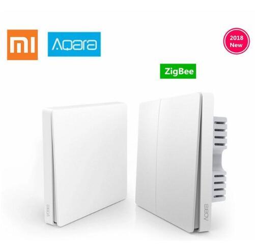 original Xiaomi Aqara Mijia Smart home Light Control Single Fire wire ZigBee Wireless Key Wall Switch Via Smartphone APP Remote