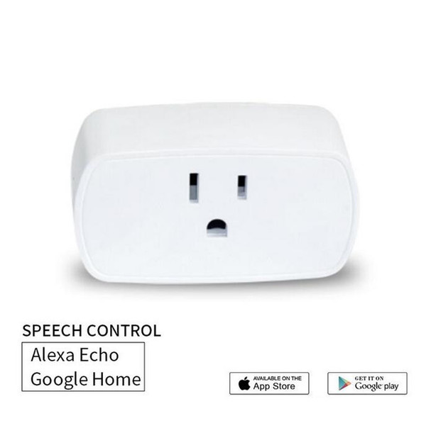 Smart Home WIFI Power Plugs Compatible with Alexa Google Home Wifi Socket Outlet Automation Phone App Timing Switch Remote Control US Plug