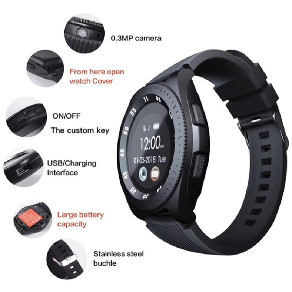 Smart watchs wristband style health monitoring smart reminder information push Pedometer support SIM card take photo Touch control HD call