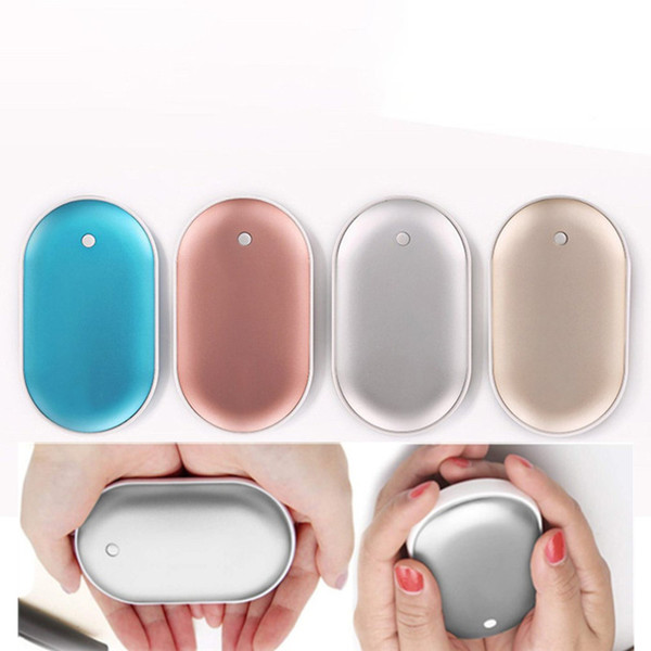 5000mAh Portable Mini Hand Warmer portable charger Li Battery 3 level Adjustable Thermostat Temperature Charge Mobile Phone