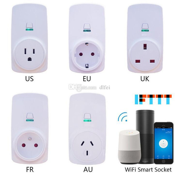 Smart Home WIFI Power Plugs Compatible with Alexa Google Home Wifi Socket Outlet Automation Phone App Timing Switch Remote Control 16A