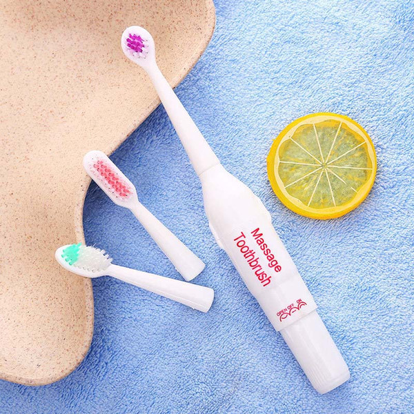 New Smart Electric Toothbrush With 3 Brush Heads Waterproof Soft Fur Whitening Cleaner Teeth Massage Teethbrush Battery Factory Directly