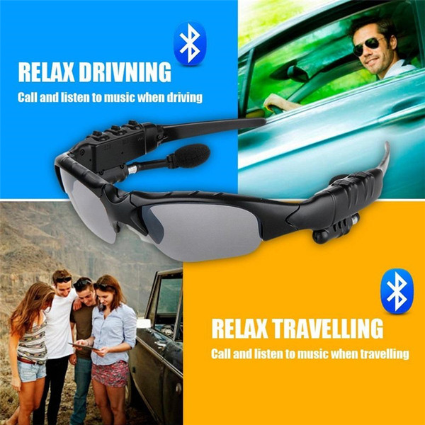 Smart Glasses Outdoor Sports Sun Glasses Stereo Wireless Bluetooth Headset Telephone Polarized Driving Sunglasses/mp3 Riding Eyes Glasses