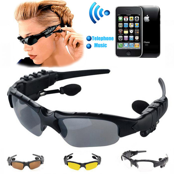 1 Piece Top Quality Stereo Bluetooth Glasses Wireless Headset Lens Earp-hones Bluetooth Glasses Wholesale MP3 Riding Sunglasses China Sport