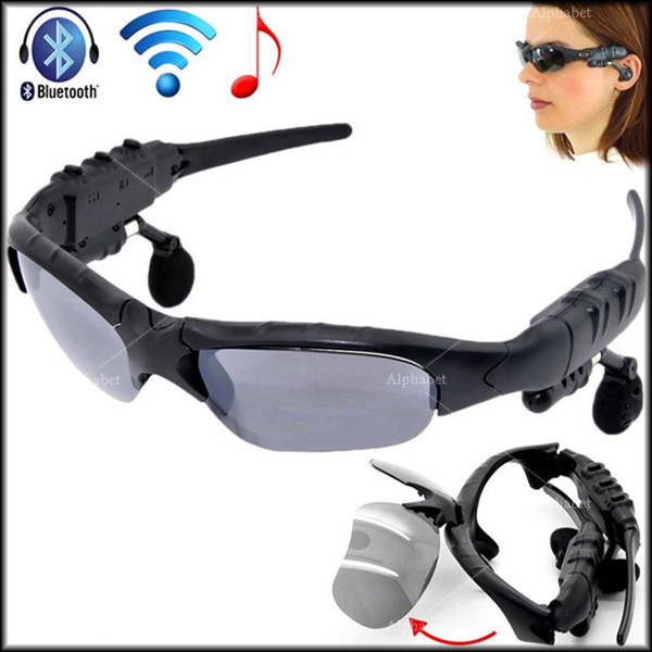 Wireless Bluetooth V4.1 Sunglasses Headset Smart Glasses Stereo Sports Headphone Handsfree Earphones Music Player for iPhone Samsung HTC