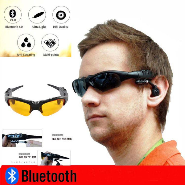 Hbs-368 Sunglasses Bluetooth Headset Outdoor Glasses Earbuds Music with Mic Stereo Wireless Headphone for iPhone Samsung xiaomi huawei