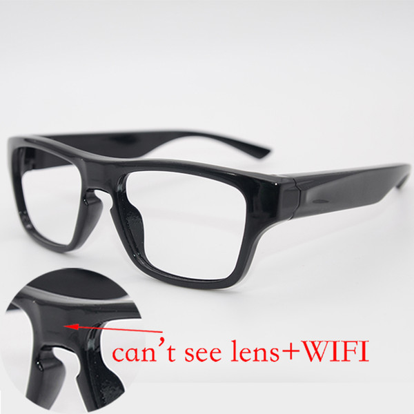 Smart Video Glasses Camera Wireless DV Eyeglasses Camcorder No Hole Security Wifi Eyewear Camera HD 1080P APP Remote Control Work 60minutes