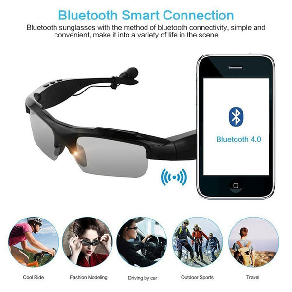 New k300 Bluetooth Wireless Earphone Bluetooth Sunglasses Stereo Music Phone Call Hands free with Sunglasses Headset Mic Handsfree