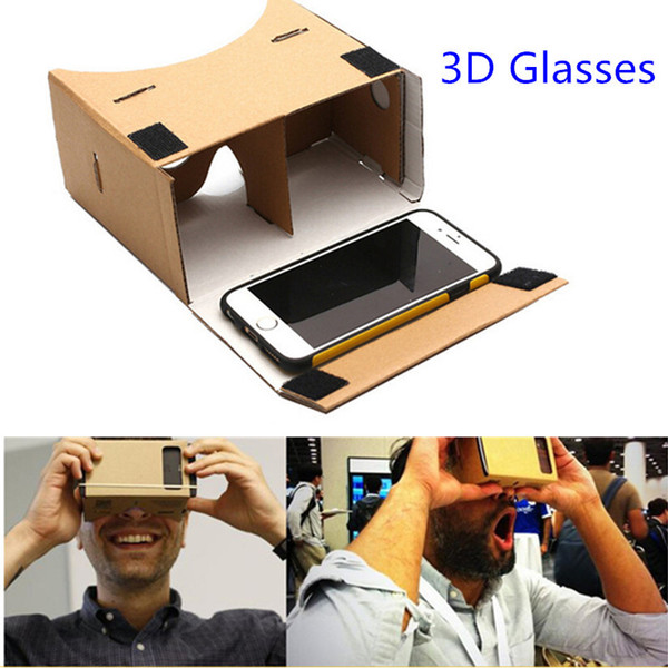 Google Cardboard 3d Glasses Virtual Reality Glasses Vr Box DIY Google Cardboard Glass For Iphone Huawei 6 Sony Xperia Z