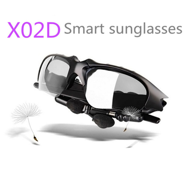 X02D Bluetooth Polarized Sunglasses Wearable Smart Monitoring Function With Mic Stereo Wireless Headphone For Smartphone With Package