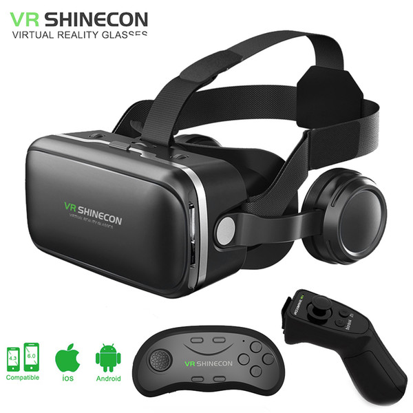 Shinecon 6.0 Vr Virtual Reality Goggles 3d Glasses Google Cardboard Vr Headset Box For 4.3-6.0 Inch Ios And Android Smartphone J190506