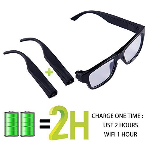 Pinhole Eyewear Camera Sunglasses for Video Recorder HD 1920*1080P Hands-free Wifi Smart Glasses Camcorder Live Show (Android/IOS)