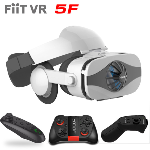 Fiit Vr 5f Headset Version Fan Cooling Virtual Reality 3d Glasses Deluxe Edition Helmets Smartphone Optional Controller J190515