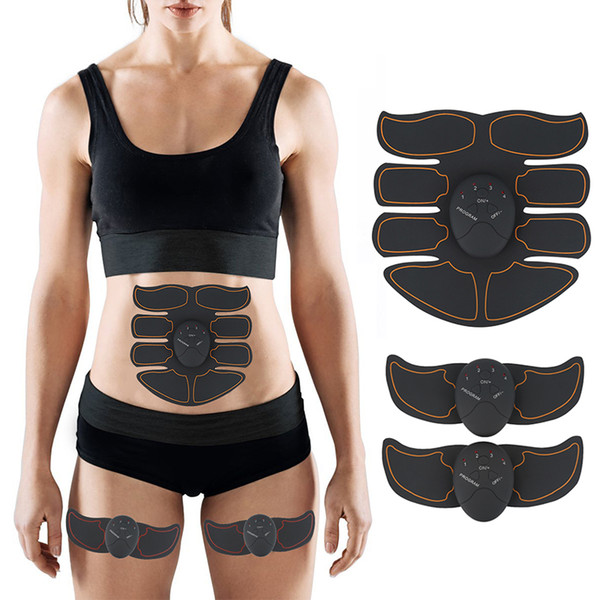 Electric EMS Muscle Stimulator abs Abdominal Muscle Toner Body Fitness Shaping Massage Patch Siliming Trainer Exerciser Unisex