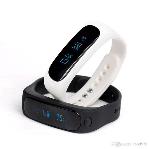 E02 Sport bluetooth bracelet smart watch healthy Silicone Wristband Time/Caller ID/alarm/Pedometer Sleep Monitor for IOS Android