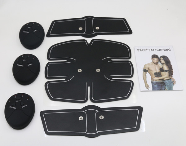 New Ultimate Wireless Muscle ABS Stimulator Abdominal EMS Muscle Exerciser Belt Fat Burner Massager Body Slimming Pad AB & Arms Full Set