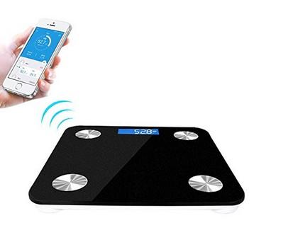 Wholesale-50pcs/lot Mini smart weighing scale Bluetooth 4.0 Losing Weight Digital Scale Body Fat Scale with App for iOS and Android