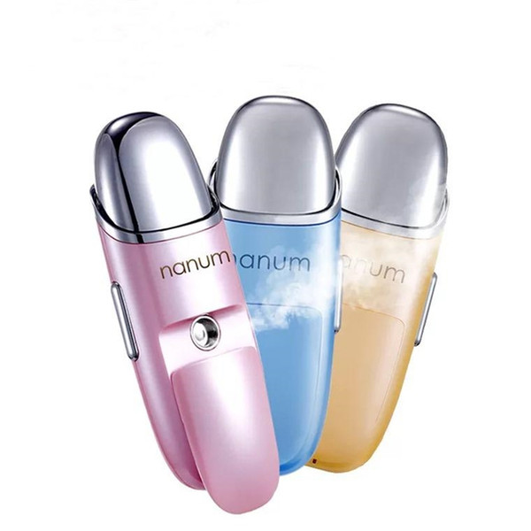 Nanum Multifunction Face Water Steamer Mist Moisturizing Mini Beauty Facial Vibration Massager Ultrasounic Therapy Skin Humidifier