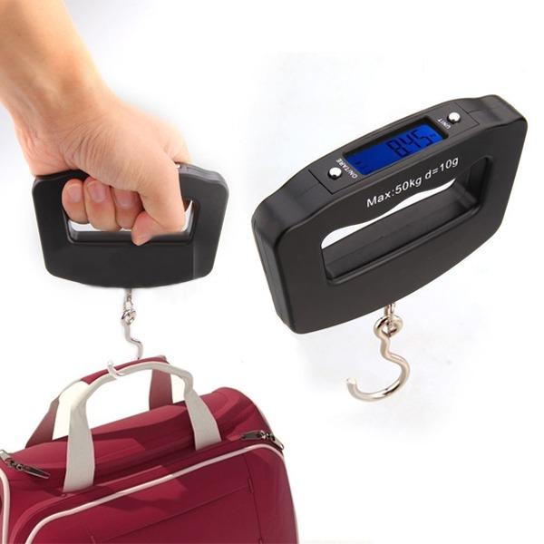 Wholesale-Brand New Pocket Portable Mini 50kg/10g LCD Digital Fish Hanging Luggage Weight Hook Scale Pro