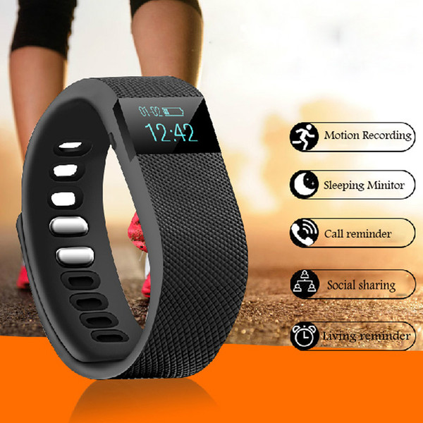 TW64 Bluetooth Smart Watch Bracelet Wearable Life Waterproof Pedometer SmartWatch For IOS Android Fitness Tracker