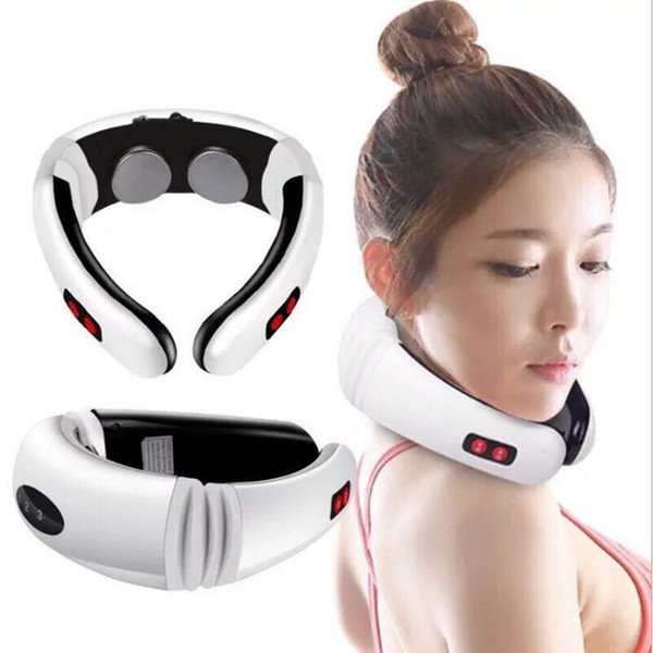 Intelligent pulse cervical massage device, household electric kneading traction massage apparatus