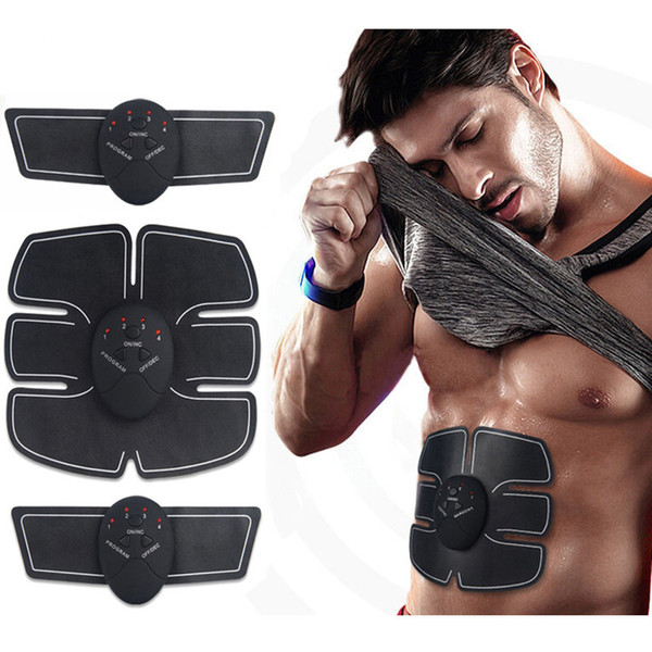 Electric EMS Muscle Stimulator abs Abdominal Muscle Toner Body Fitness Shaping Massage Patch Siliming Trainer Exerciser Unisex